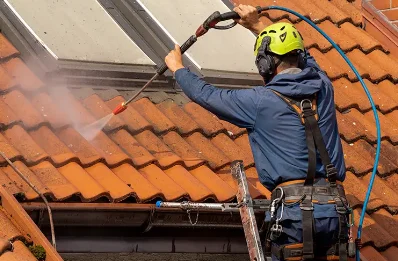 Démoussage et hydrofuge de toiture à Ossenx